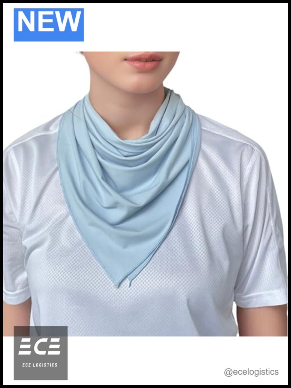 UPF 50+ Sun Bandana Neck Gaiter Face Mask Ear Straps Women
